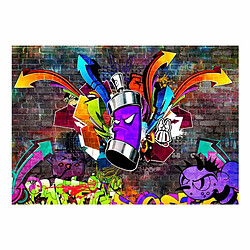 Paris Prix Papier Peint Graffiti : Colourful Attack 105 x 150 cm