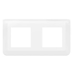 enjoliveur - 2 x 2 modules - horizontal - blanc - legrand mosaic 078804l