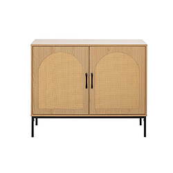 Bestmobilier Nagato - buffet bas - bois - 100 cm