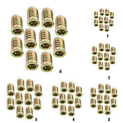 Avis 10 Xwood Vis De L'interface Insert écrou Six Pans Creux Meubles De Fixation M8 * 22