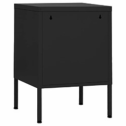 Acheter Maison Chic Table de chevet - Table de Nuit Noir 35x35x51 cm Acier