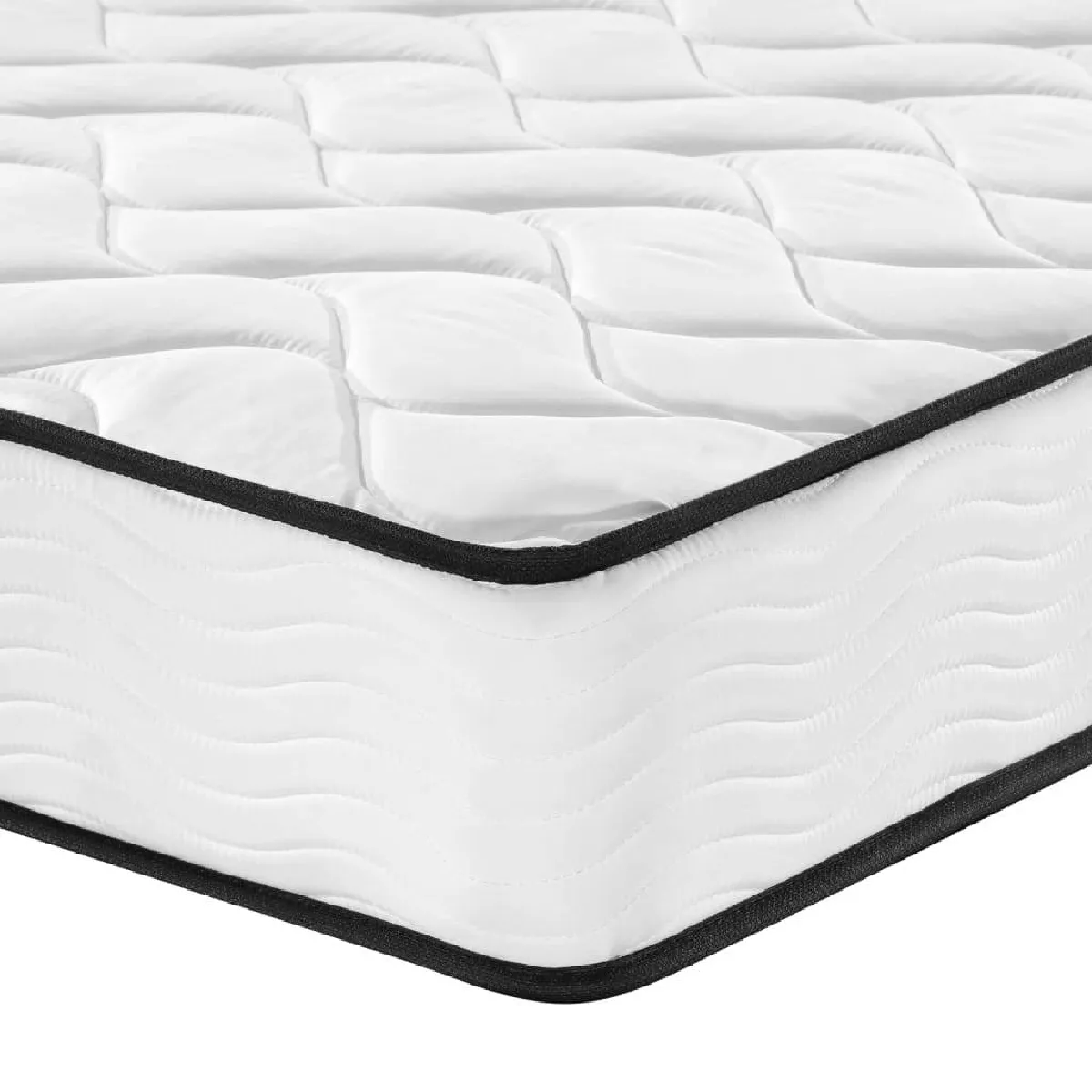 Maison Chic Matelas à ressorts bonnell moyen, Matelas doux pour chambre 100x200 cm -GKD73101 pas cher