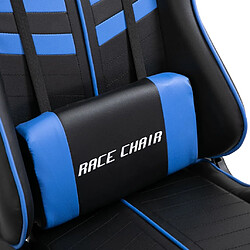 vidaXL Chaise de jeu Bleu Similicuir pas cher