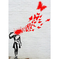 EPIKASA Impression sur Toile Banksy Butterfly Girl