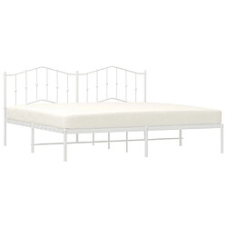 Avis Maison Chic Lit adulte - Cadre de lit métal avec tête de lit,Structure du lit Contemporain pour chambre blanc 193x203 cm -MN34823