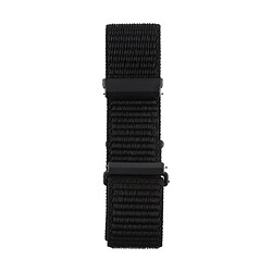 Wewoo Bracelet pour montre connectée de Fitbit Versa / 2 en nylon avec crochet et fermeture à boucle noir