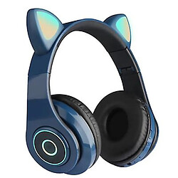 Acheter Universal Casque pour chat sans fil casque Bluetooth casque LED casque pour enfants filles (rouge)