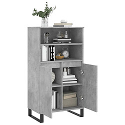 Acheter Maison Chic Buffet,Meuble de Rangement,commode pour salon,Cuisine Gris béton 60x36x110 cm Bois d'ingénierie -MN88747