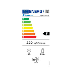 Réfrigérateur 1 porte intégrable à glissière 286l - cfbo3550e/n - CANDY