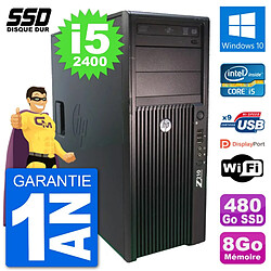 PC Tour HP WorkStation Z210 Intel Core i5-2400 RAM 8Go SSD 480Go Windows 10 Wifi · Occasion 