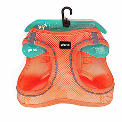 Harnais pour Chien Gloria Air Mesh Trek Star Réglable Orange L (33,4-35 cm)