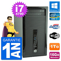 PC Tour HP ProDesk 400 G1 Intel Core i7-4790 RAM 16Go Disque 1To Windows 10 Wifi - Occasion