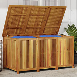 vidaXL Boîte de rangement de jardin 150x80x75 cm bois massif d'acacia