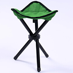 Wewoo Randonnée Camping en plein air Pêche Tabouret Pliant Portable Chaise Triangle Charge Maximum 100KG Pliante Taille 22 x 22 x 31cm Vert 