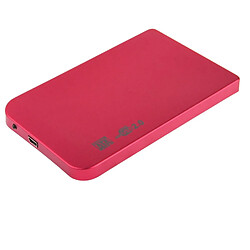 Boîtier Pour Disque Dur Externe Windows Mac Os 2.5 Pouces Sata USB 2.0 Rouge YONIS 