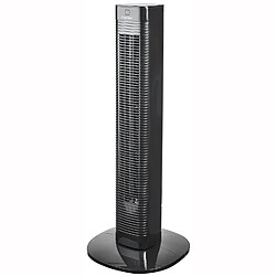 Ventilateur colonne 80cm 50w 3 vitesses avec télécommande noir - aft80zrc - BESTRON