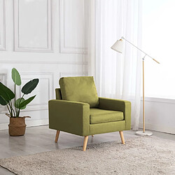 Maison Chic Fauteuil Relax pour salon | Fauteuil Vert Tissu -GKD72313