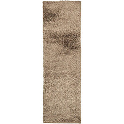 Hadorn Tapis shaggy 120x62 brun Luzern