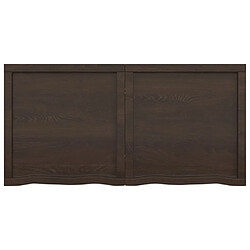 Avis Maison Chic Étagère murale flottante,Etagère de rangement marron foncé bois chêne massif traité -MN71128