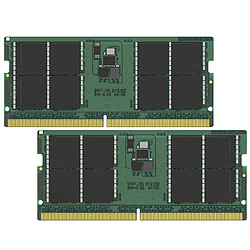 Kingston ValueRAM SO-DIMM 64 (2 x 32 Go) DDR5 4800 MHz CL40 DR X8 KINGSTON ValueRAM SO-DIMM 64 (2 x 32 Go) DDR5 4800 MHz CL40 DR X8