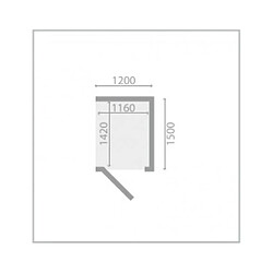 Maison De La Tendance Abri de jardin CLONER en bois épicéa 150x120 cm H. 224 cm