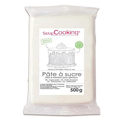 Scrapcooking Pâte à sucre blanche 500 g 