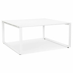 Paris Prix Bureau Design Abigano 140cm Blanc 