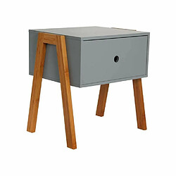 The Home Deco Factory Table de chevet scandinave empilable gris.