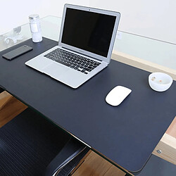 Wewoo Tapis de souris en cuir PVC multifonctionnel pour entreprise double face table bureau d'ordinateur, Taille: 120 x 60cm (Noir Rouge) pas cher