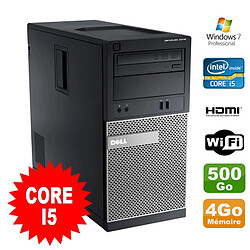 PC Tour DELL Optiplex 3010 MT Intel I5-2400 Graveur 4Go 500Go HDMI Wifi W7