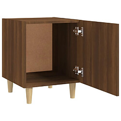 Acheter vidaXL Table de chevet Chêne marron Bois d'ingénierie