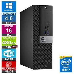 Dell Optiplex 5040 SFF i7-6700 4GHz 16Go/480Go SSD Wifi W10 · Reconditionné 