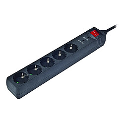 Gembird SPG5-C-10 5sortie(s) CA 250V 3m Noir protection surtension Surge Protectors