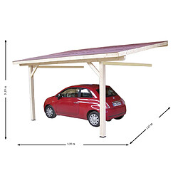 Avis Carport mural 10.86m² bois - am3350stl - HABRITA