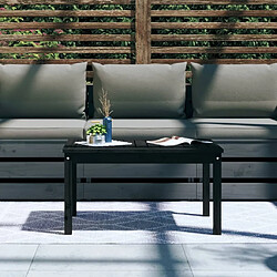 Avis Maison Chic Table de jardin | Table d'extérieur noir 82,5x50,5x45 cm bois massif de pin -GKD87701