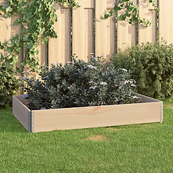 Maison Chic Jardinière,Bac à fleurs - pot de fleur surélevée 80x120 cm Bois de pin solide -GKD89496