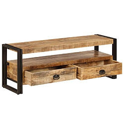 Avis Maison Chic Meuble TV scandinave - Banc TV pour salon 120x35x45 cm Bois solide de manguier -MN73979