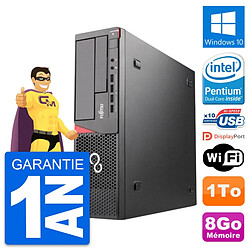 PC Fujitsu Esprimo E720 DT Intel G3220 RAM 8Go Disque Dur 1To Windows 10 Wifi - Occasion