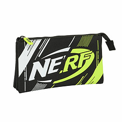 Trousse Fourre-Tout Triple Nerf Get ready Noir 22 x 12 x 3 cm