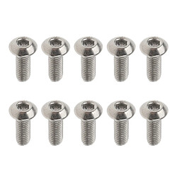 10 pièces gr1 alliage de titane à tête hexagonale boulon à tête boulons vis m3 x 12mm