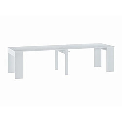 Vente-Unique Console table extensible 12 couverts - 6 rallonges - Blanc - ONEGA pas cher