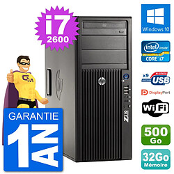 PC Tour HP Z210 Intel Core i7-2600 RAM 32Go Disque Dur 500Go Windows 10 Wifi · Occasion 