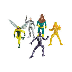 Hasbro Spider-Man Marvel Legends - Pack 5 figurines Spider-Man, Silvermane, Human Fly, Molten Man, Razorback 15 cm