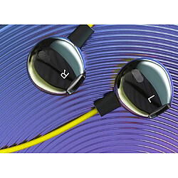 Avis iKaku KSC-379 Écouteurs intra-auriculaires HiFi légers universels 3,5 mm avec microphone 1,2 m Jaune