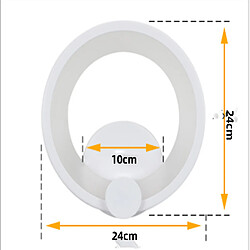 Acheter Universal Applique LED créative chambre chevet acrylique salon balcon escalier couloir couloir allée lumière décorative (blanc chaud)