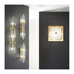 Luminaire Center Applique murale en cristal ONTARIO Or 24 Carats 2 ampoules Largeur 10 Cm