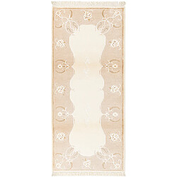 Vidal Tapis de couloir en laine 196x84 beige Darya