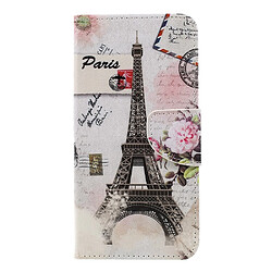 Etui en PU tour Eiffel pour votre Samsung Galaxy A7 (2018) 