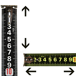 Ribimex Mètre ruban autobloquant mesure 5m x 28mm à double sens de lecture