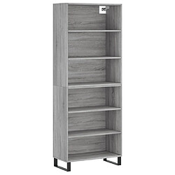 Maison Chic Buffet,Meuble de Rangement,commode pour salon,Cuisine sonoma gris 69,5x32,5x180 cm bois d'ingénierie -MN26915